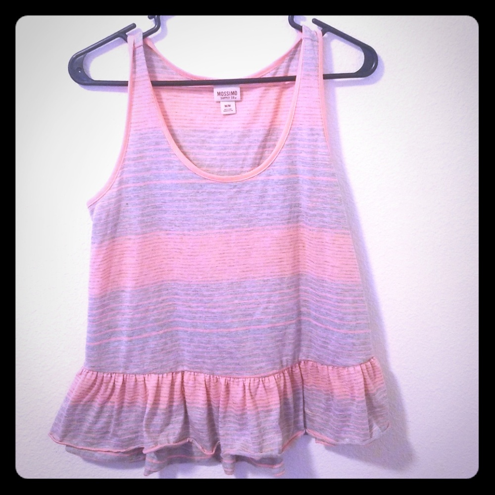 Gray and Pink Tank top